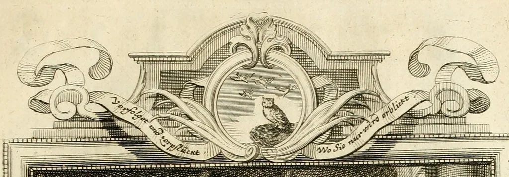 An illustration from Der sogenannte Sinn-lehr-und Geist-volle ... Todentanz : anietzo mit einigen einfältig, doch gut gemeynten Reimen und Versen versehen, 1767, leaf 197