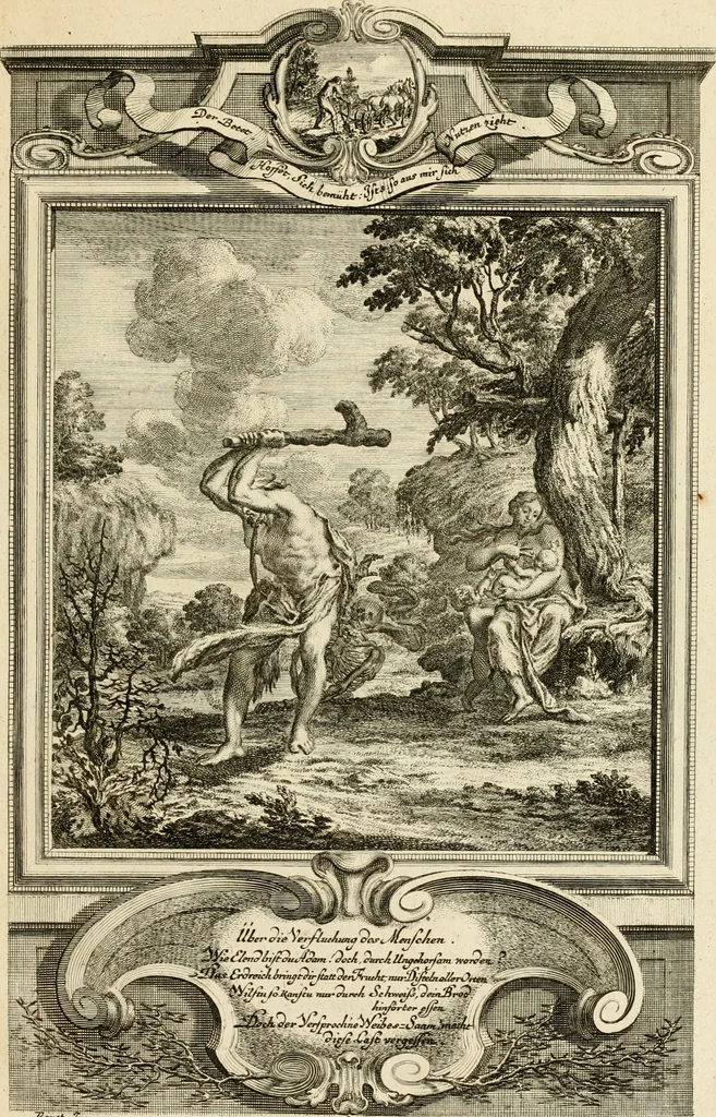 An illustration from Der sogenannte Sinn-lehr-und Geist-volle ... Todentanz : anietzo mit einigen einfältig, doch gut gemeynten Reimen und Versen versehen, 1767, leaf 32