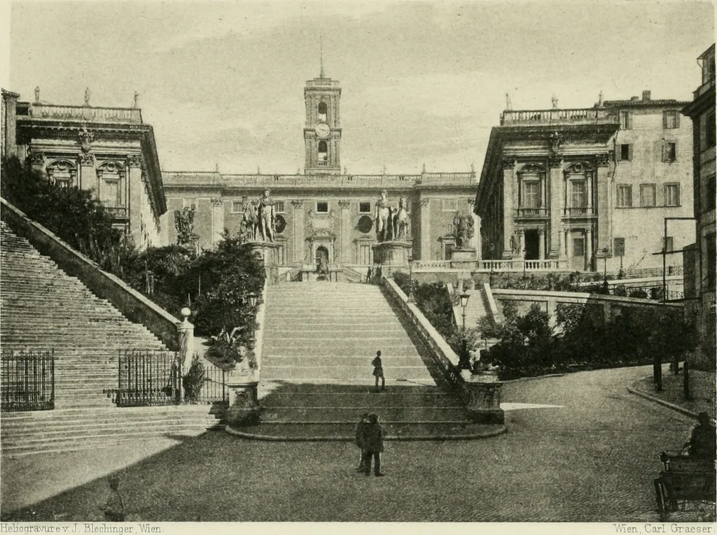 An illustration from Der Städte-Bau nach seinen künstlerischen Grundsätzen. Ein Beitrag zur Lösung moderner Fragen der Architektur und monumentalen Plastik unter besonderer Beziehung auf Wien, 1901, leaf 100