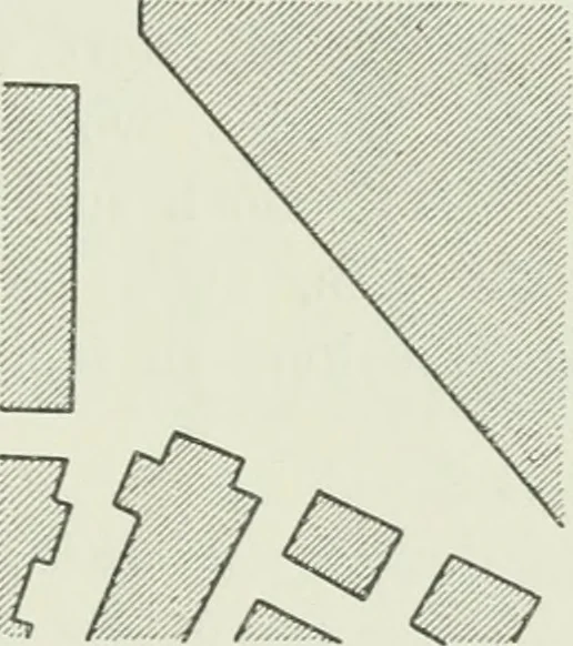 An illustration from Der Städte-Bau nach seinen künstlerischen Grundsätzen. Ein Beitrag zur Lösung moderner Fragen der Architektur und monumentalen Plastik unter besonderer Beziehung auf Wien, 1901, leaf 114