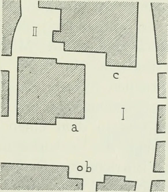 An illustration from Der Städte-Bau nach seinen künstlerischen Grundsätzen. Ein Beitrag zur Lösung moderner Fragen der Architektur und monumentalen Plastik unter besonderer Beziehung auf Wien, 1901, leaf 40