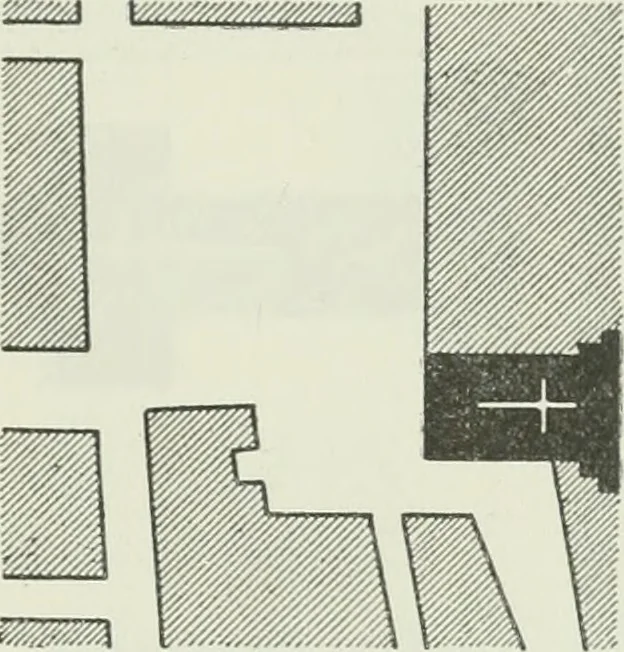 An illustration from Der Städte-Bau nach seinen künstlerischen Grundsätzen. Ein Beitrag zur Lösung moderner Fragen der Architektur und monumentalen Plastik unter besonderer Beziehung auf Wien, 1901, leaf 46