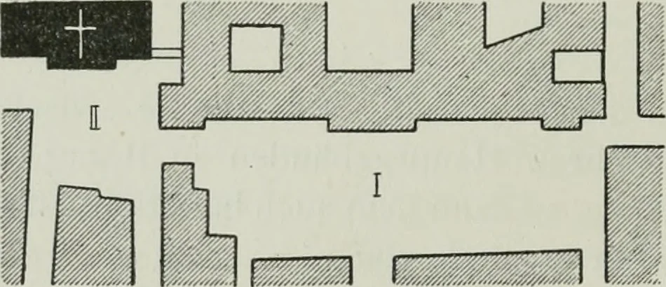 An illustration from Der Städte-Bau nach seinen künstlerischen Grundsätzen. Ein Beitrag zur Lösung moderner Fragen der Architektur und monumentalen Plastik unter besonderer Beziehung auf Wien, 1901, leaf 63