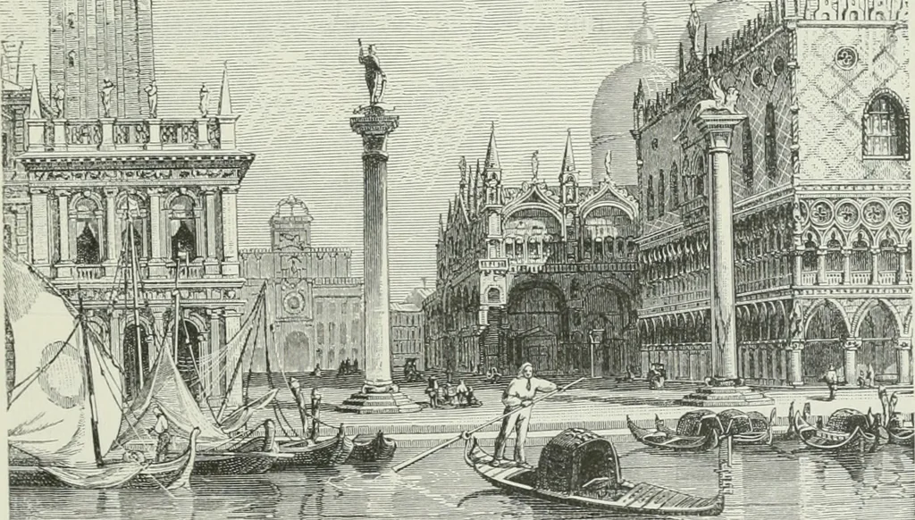 An illustration from Der Städte-Bau nach seinen künstlerischen Grundsätzen. Ein Beitrag zur Lösung moderner Fragen der Architektur und monumentalen Plastik unter besonderer Beziehung auf Wien, 1901, leaf 84