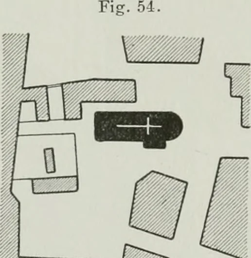 An illustration from Der Städte-Bau nach seinen künstlerischen Grundsätzen. Ein Beitrag zur Lösung moderner Fragen der Architektur und monumentalen Plastik unter besonderer Beziehung auf Wien, 1901, leaf 91