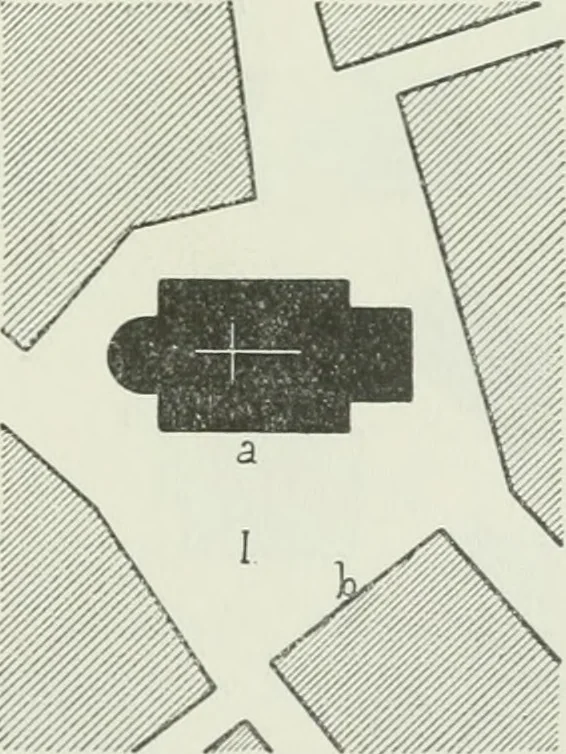 An illustration from Der Städte-Bau nach seinen künstlerischen Grundsätzen. Ein Beitrag zur Lösung moderner Fragen der Architektur und monumentalen Plastik unter besonderer Beziehung auf Wien, 1901, leaf 96