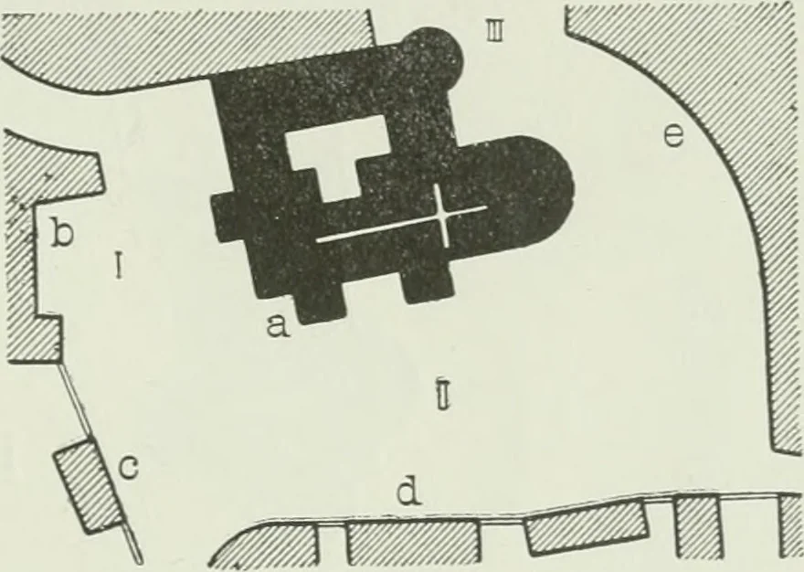 An illustration from Der Städte-Bau nach seinen künstlerischen Grundsätzen. Ein Beitrag zur Lösung moderner Fragen der Architektur und monumentalen Plastik unter besonderer Beziehung auf Wien, 1901, leaf 98