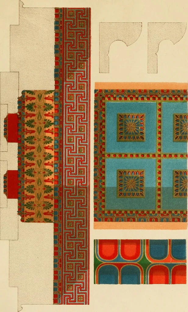 An illustration from Der Stil in den technischen und tektonischen Künsten; oder, Praktische Aesthetik. Ein Handbuch für Techniker, Künstler und Kunstfreunde, 1878, leaf 200
