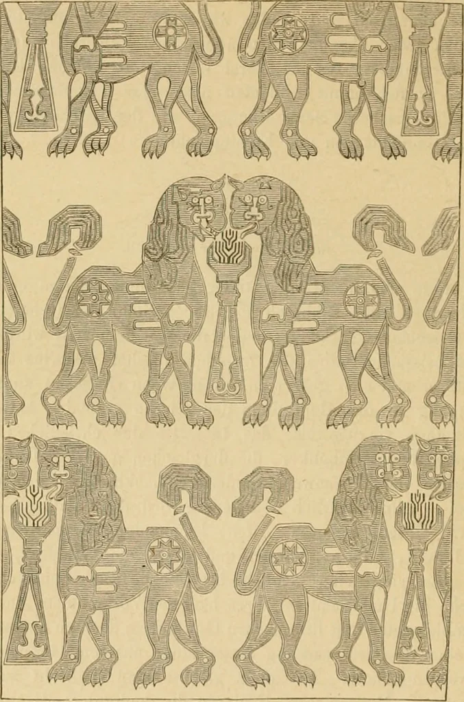 An illustration from Der Stil in den technischen und tektonischen Künsten; oder, Praktische Aesthetik. Ein Handbuch für Techniker, Künstler und Kunstfreunde, 1878, leaf 203