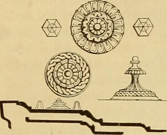 An illustration from Der Stil in den technischen und tektonischen Künsten; oder, Praktische Aesthetik. Ein Handbuch für Techniker, Künstler und Kunstfreunde, 1878, leaf 414