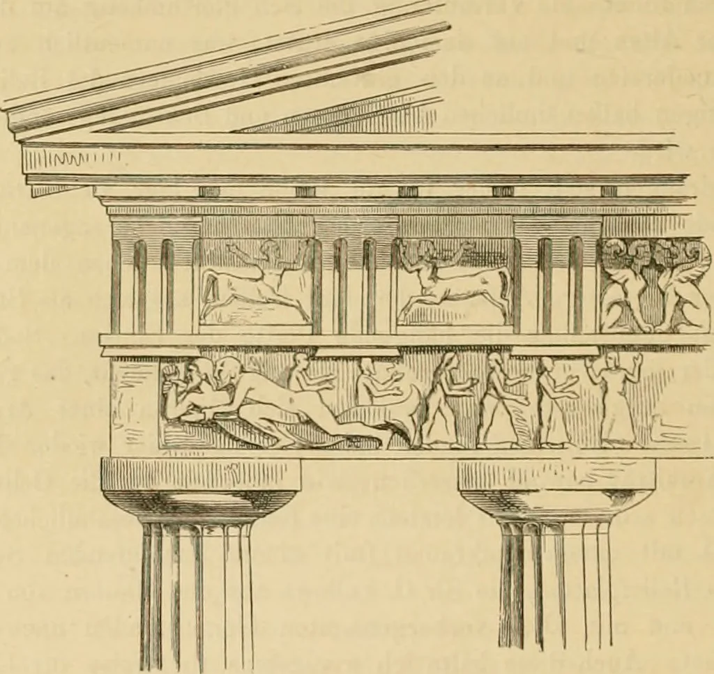 An illustration from Der Stil in den technischen und tektonischen Künsten; oder, Praktische Aesthetik. Ein Handbuch für Techniker, Künstler und Kunstfreunde, 1878, leaf 475