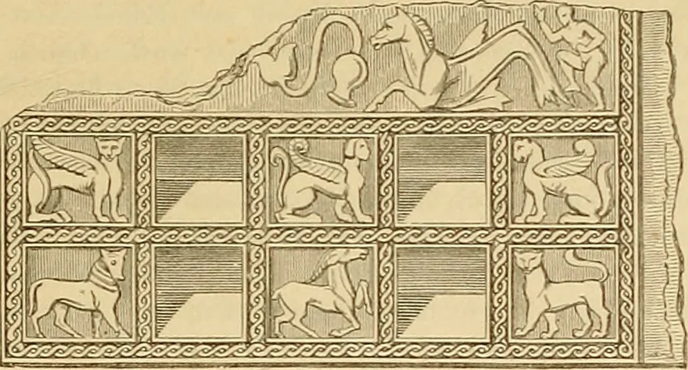 An illustration from Der Stil in den technischen und tektonischen Künsten; oder, Praktische Aesthetik. Ein Handbuch für Techniker, Künstler und Kunstfreunde, 1878, leaf 476