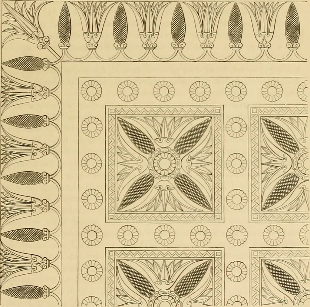 An illustration from Der Stil in den technischen und tektonischen Künsten; oder, Praktische Aesthetik. Ein Handbuch für Techniker, Künstler und Kunstfreunde, 1878, leaf 96