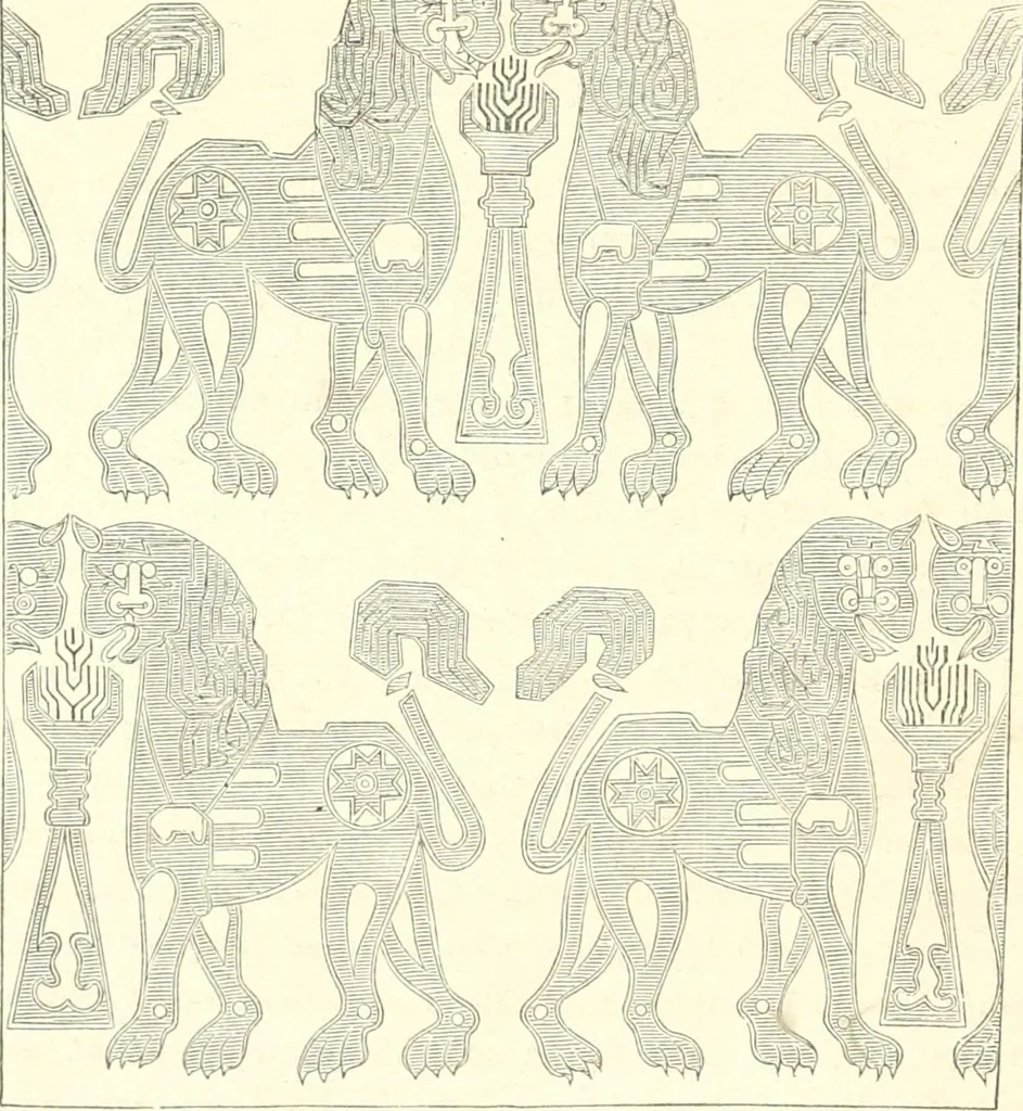 An illustration from Der Stil in den technischen und tektonischen Künsten; oder, Praktische Aesthetik. Ein Handbuch für Techniker, Künstler und Kunstfreunde, 1884, leaf 191