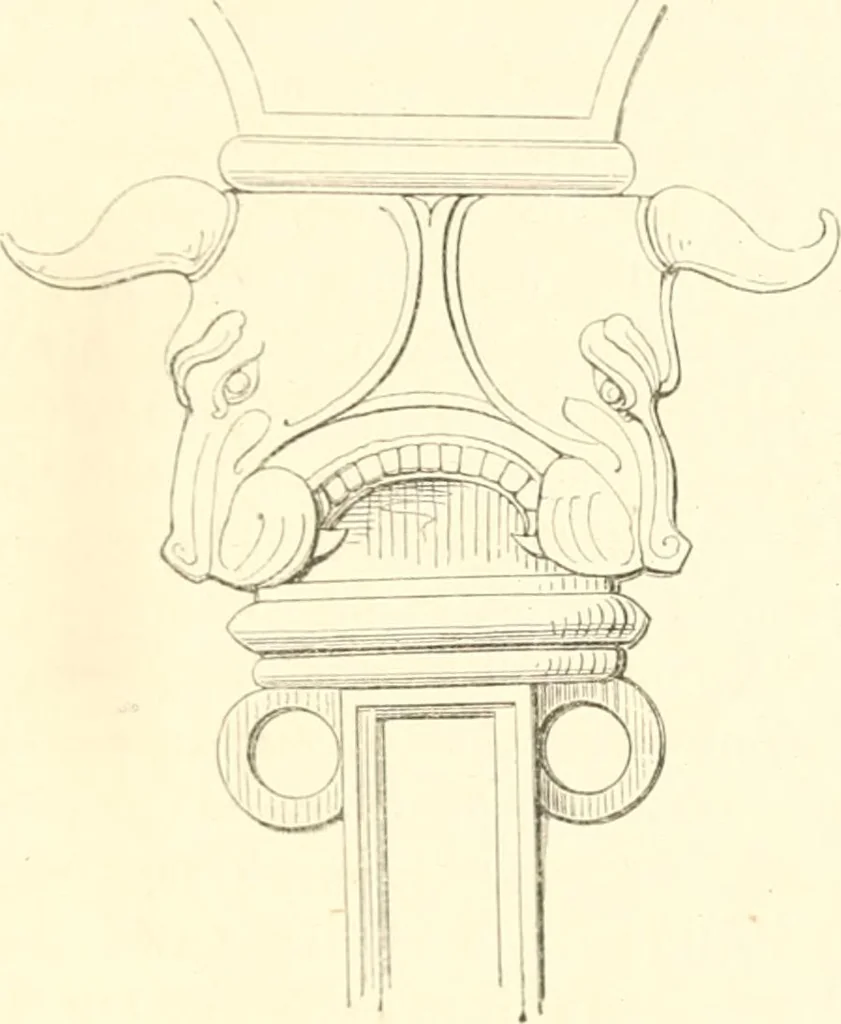 An illustration from Der Stil in den technischen und tektonischen Künsten; oder, Praktische Aesthetik. Ein Handbuch für Techniker, Künstler und Kunstfreunde, 1884, leaf 408