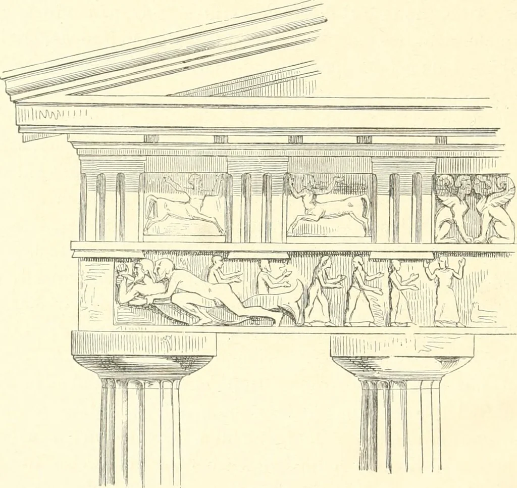 An illustration from Der Stil in den technischen und tektonischen Künsten; oder, Praktische Aesthetik. Ein Handbuch für Techniker, Künstler und Kunstfreunde, 1884, leaf 451