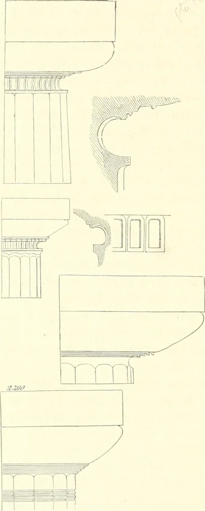 An illustration from Der Stil in den technischen und tektonischen Künsten; oder, Praktische Aesthetik. Ein Handbuch für Techniker, Künstler und Kunstfreunde, 1884, leaf 465