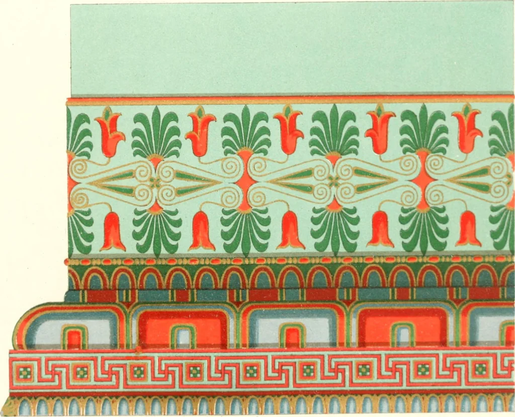 An illustration from Der Stil in den technischen und tektonischen Künsten; oder, Praktische Aesthetik. Ein Handbuch für Techniker, Künstler und Kunstfreunde, 1884, leaf 536