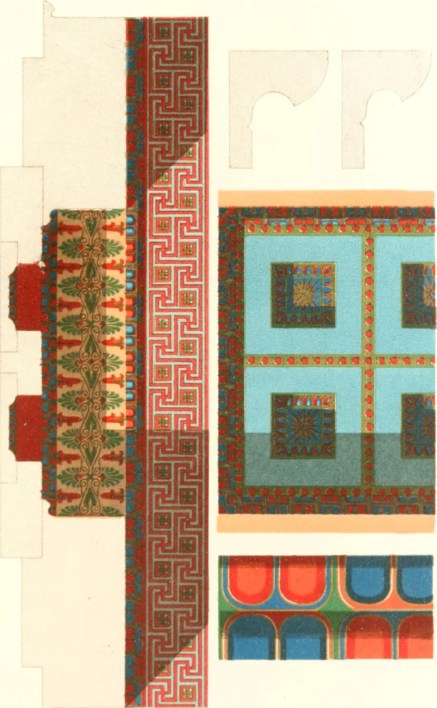 An illustration from Der Stil in den technischen und tektonischen Künsten; oder, Praktische Aesthetik. Ein Handbuch für Techniker, Künstler und Kunstfreunde, 1884, leaf 548