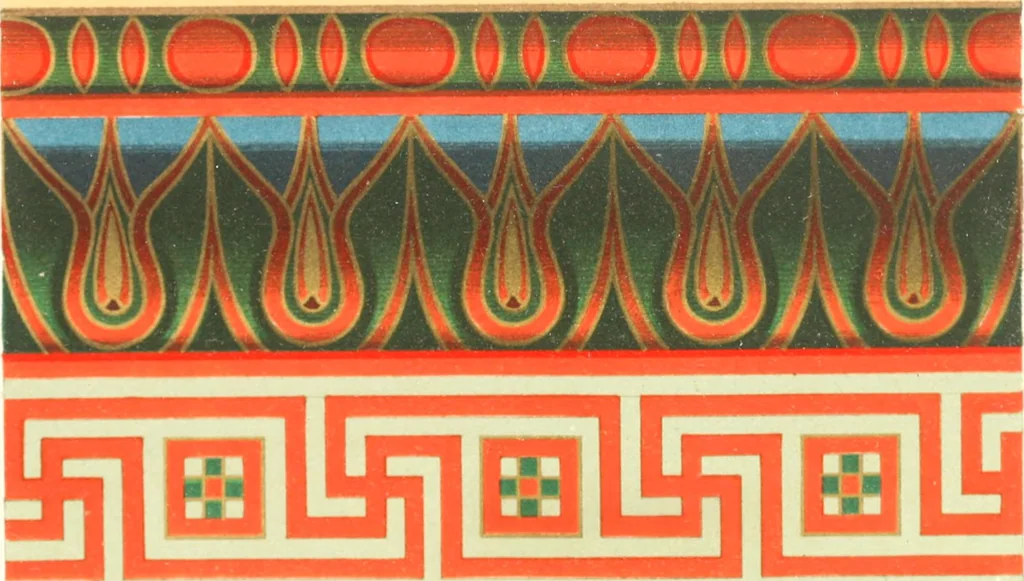 An illustration from Der Stil in den technischen und tektonischen Künsten; oder, Praktische Aesthetik. Ein Handbuch für Techniker, Künstler und Kunstfreunde, 1884, leaf 552