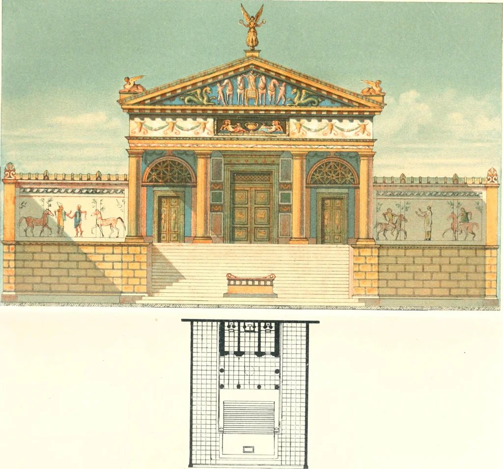 An illustration from Der Stil in den technischen und tektonischen Künsten; oder, Praktische Aesthetik. Ein Handbuch für Techniker, Künstler und Kunstfreunde, 1884, leaf 560