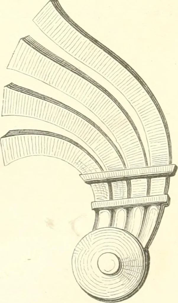 An illustration from Der Stil in den technischen und tektonischen Künsten; oder, Praktische Aesthetik. Ein Handbuch für Techniker, Künstler und Kunstfreunde, 1884, leaf 71