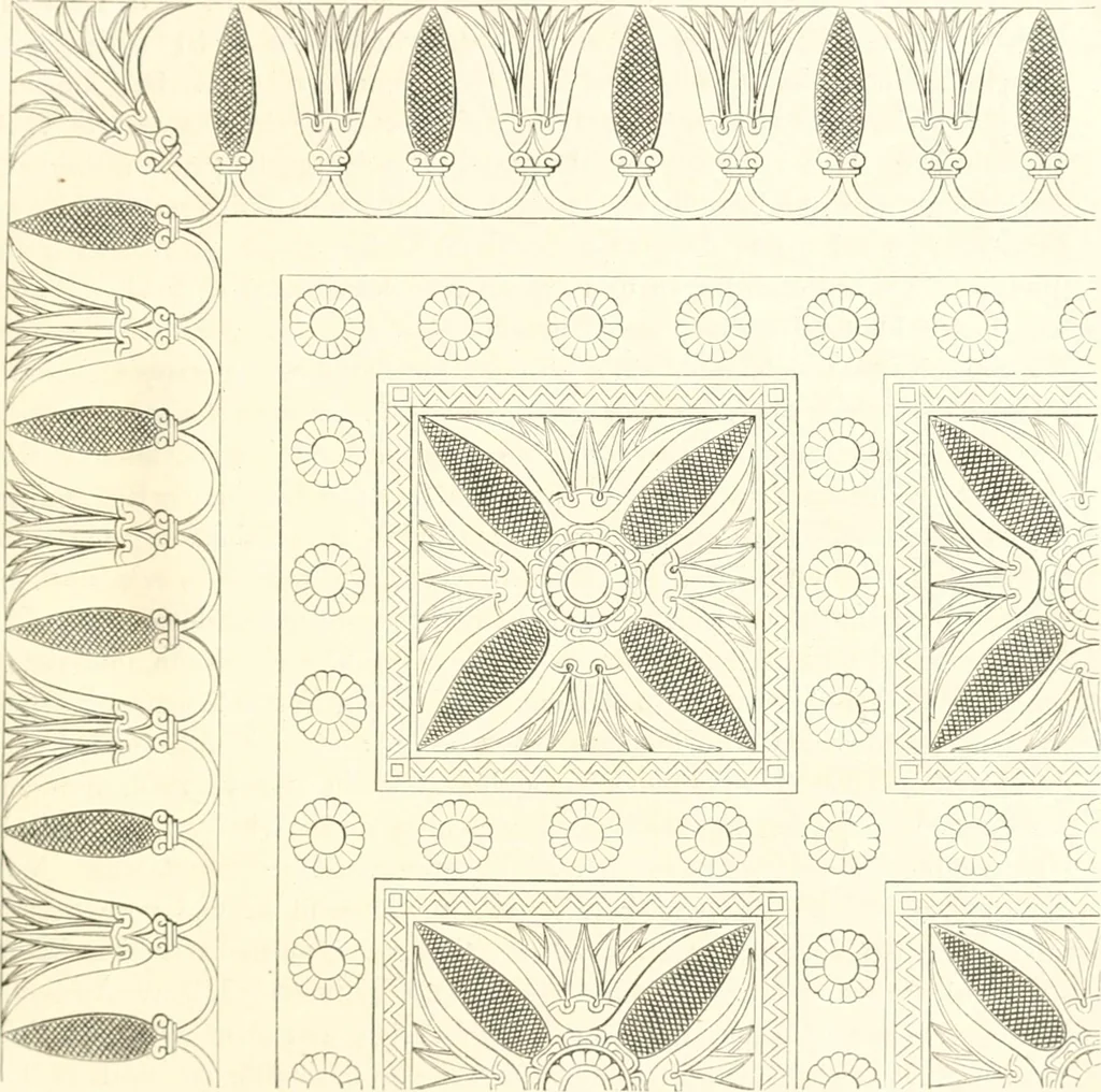 An illustration from Der Stil in den technischen und tektonischen Künsten; oder, Praktische Aesthetik. Ein Handbuch für Techniker, Künstler und Kunstfreunde, 1884, leaf 96