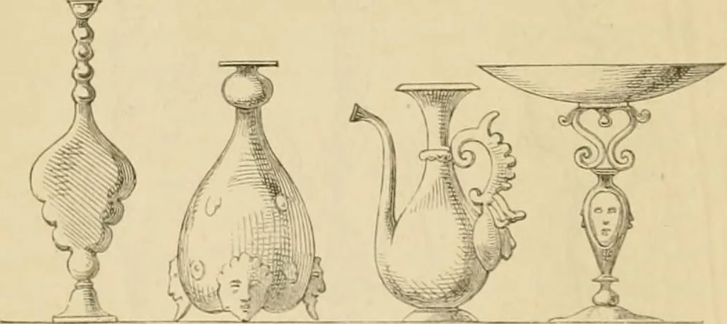 An illustration from Der Stil in den technischen und tektonischen Künsten; oder, Praktische Aesthetik. Ein Handbuch für Techniker, Künstler und Kunstfreunde, 1878, leaf 214