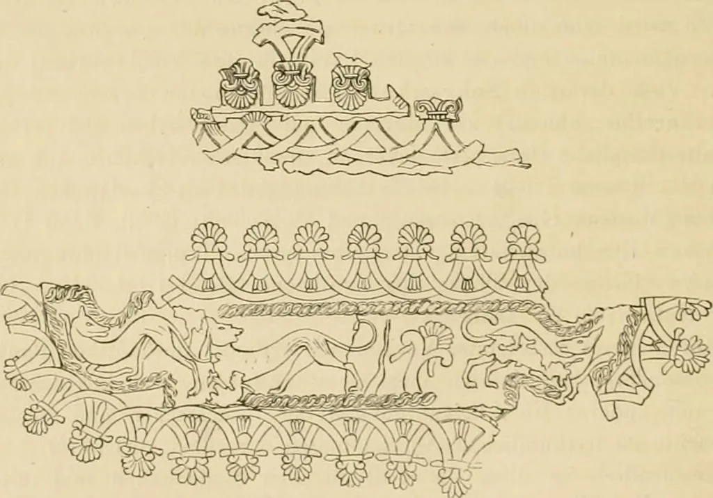 An illustration from Der Stil in den technischen und tektonischen Künsten; oder, Praktische Aesthetik. Ein Handbuch für Techniker, Künstler und Kunstfreunde, 1878, leaf 234