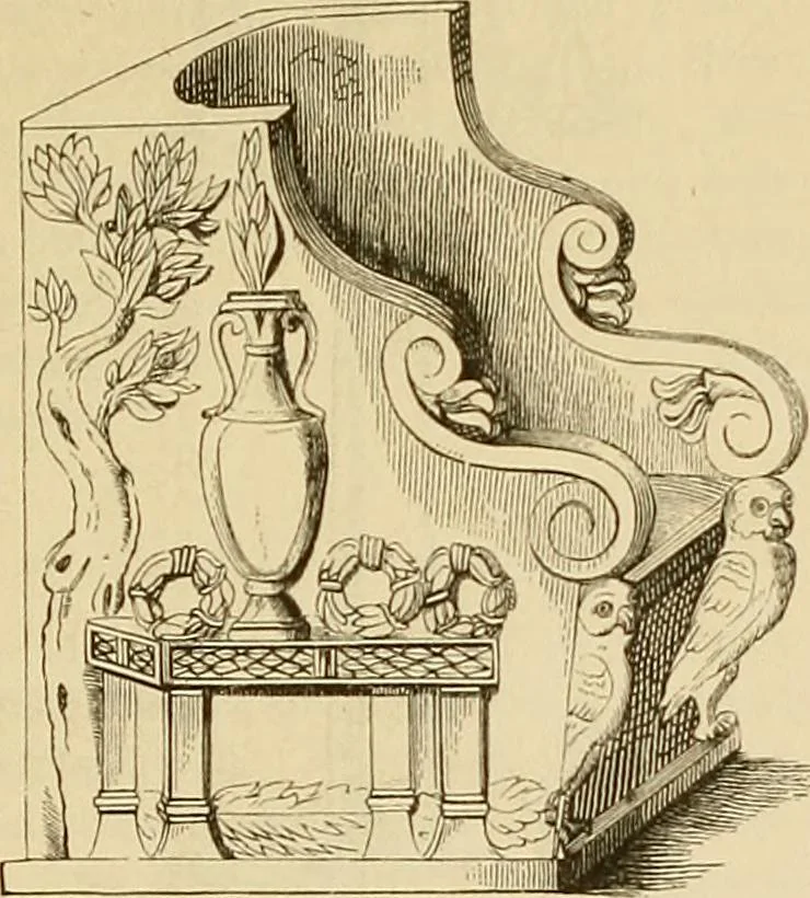 An illustration from Der Stil in den technischen und tektonischen Künsten; oder, Praktische Aesthetik. Ein Handbuch für Techniker, Künstler und Kunstfreunde, 1878, leaf 273