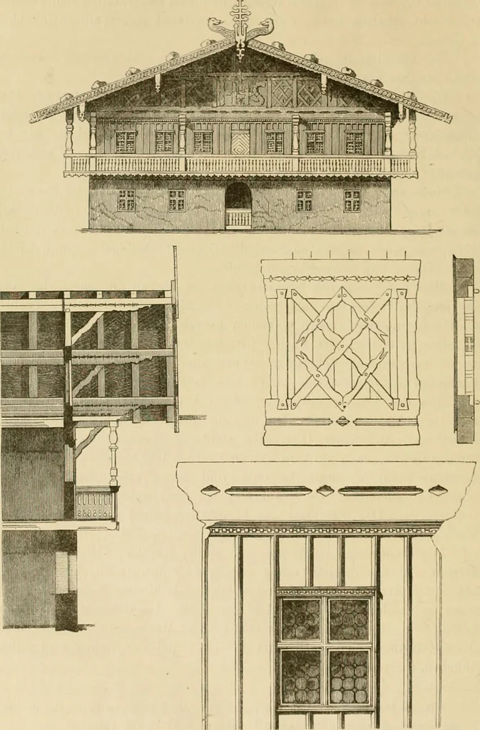 An illustration from Der Stil in den technischen und tektonischen Künsten; oder, Praktische Aesthetik. Ein Handbuch für Techniker, Künstler und Kunstfreunde, 1878, leaf 310