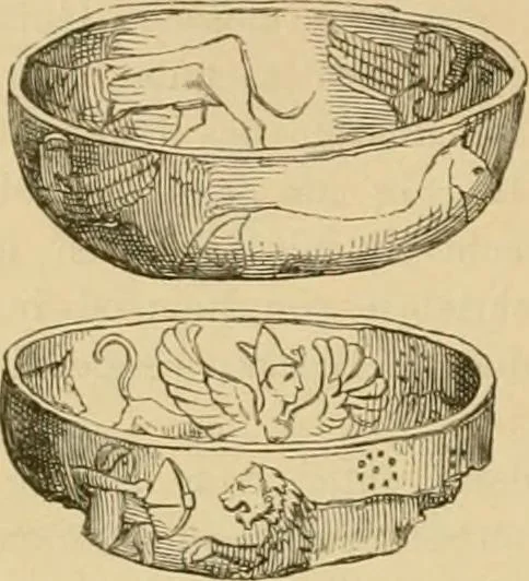 An illustration from Der Stil in den technischen und tektonischen Künsten; oder, Praktische Aesthetik. Ein Handbuch für Techniker, Künstler und Kunstfreunde, 1878, leaf 34