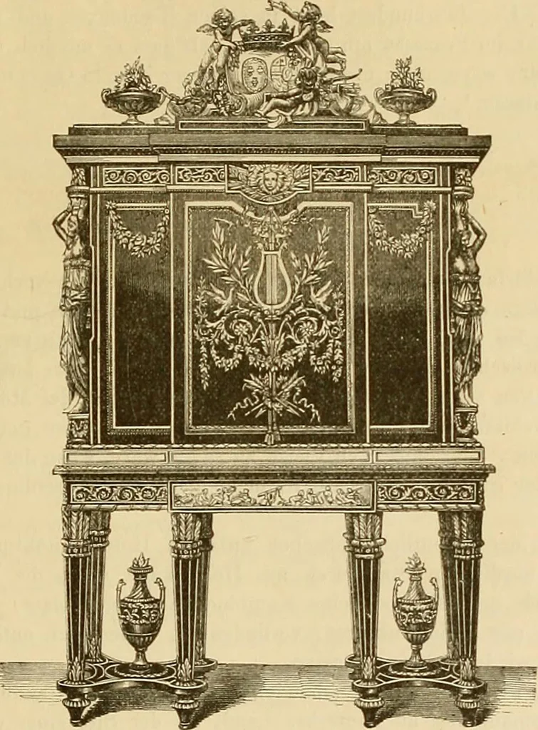 An illustration from Der Stil in den technischen und tektonischen Künsten; oder, Praktische Aesthetik. Ein Handbuch für Techniker, Künstler und Kunstfreunde, 1878, leaf 345