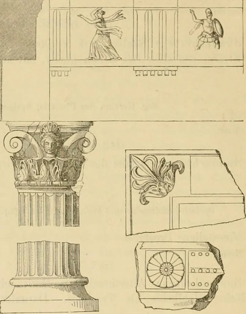 An illustration from Der Stil in den technischen und tektonischen Künsten; oder, Praktische Aesthetik. Ein Handbuch für Techniker, Künstler und Kunstfreunde, 1878, leaf 470