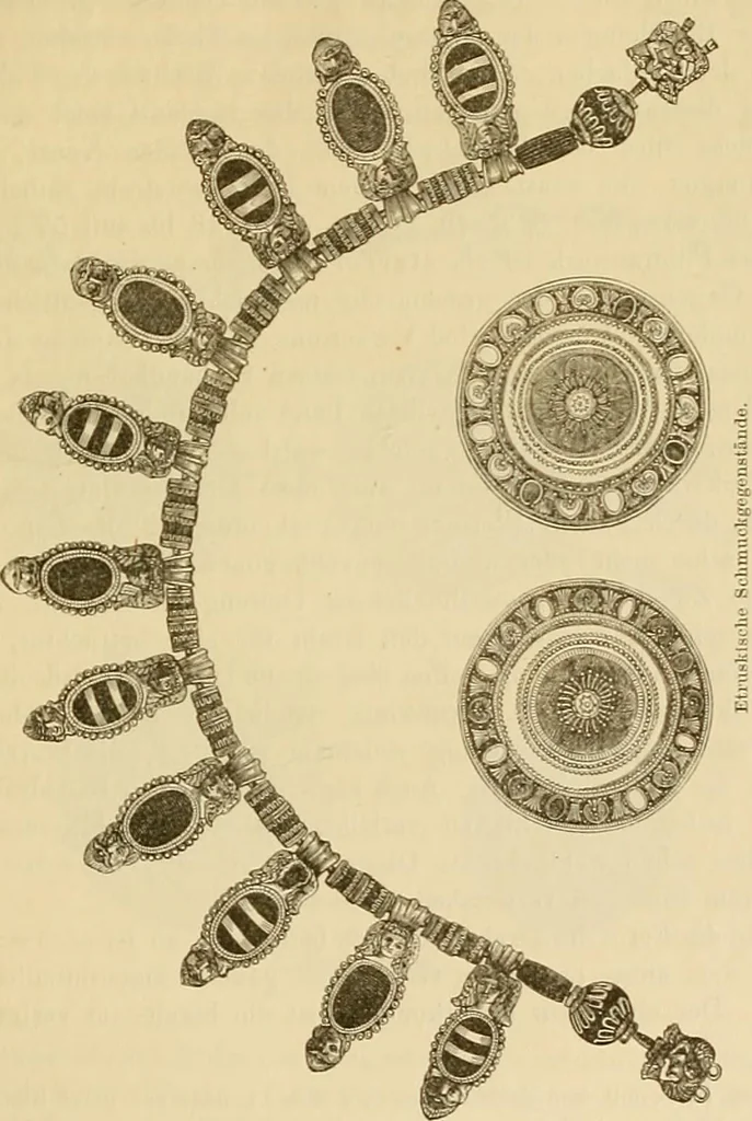 An illustration from Der Stil in den technischen und tektonischen Künsten; oder, Praktische Aesthetik. Ein Handbuch für Techniker, Künstler und Kunstfreunde, 1878, leaf 507