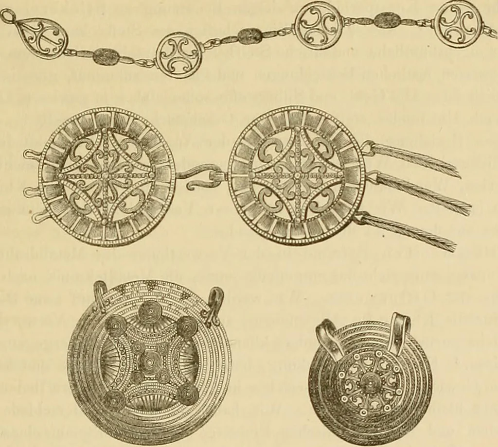 An illustration from Der Stil in den technischen und tektonischen Künsten; oder, Praktische Aesthetik. Ein Handbuch für Techniker, Künstler und Kunstfreunde, 1878, leaf 509