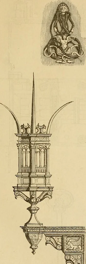 An illustration from Der Stil in den technischen und tektonischen Künsten; oder, Praktische Aesthetik. Ein Handbuch für Techniker, Künstler und Kunstfreunde, 1878, leaf 567