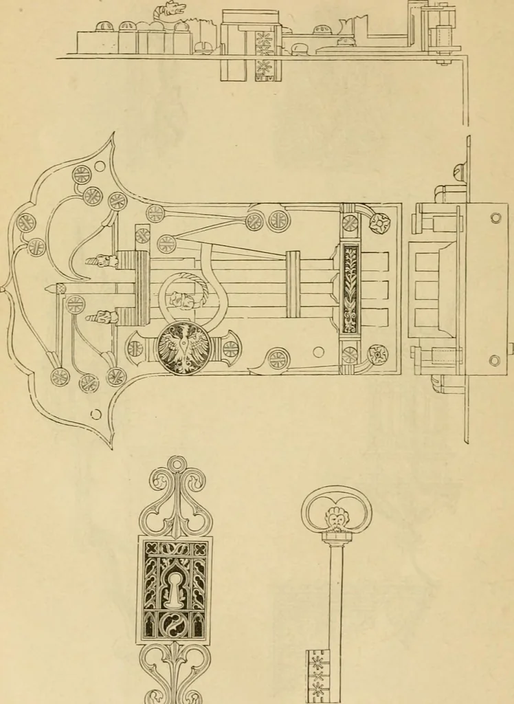 An illustration from Der Stil in den technischen und tektonischen Künsten; oder, Praktische Aesthetik. Ein Handbuch für Techniker, Künstler und Kunstfreunde, 1878, leaf 568