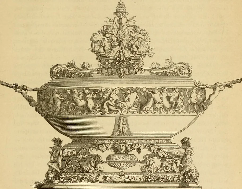 An illustration from Der Stil in den technischen und tektonischen Künsten; oder, Praktische Aesthetik. Ein Handbuch für Techniker, Künstler und Kunstfreunde, 1878, leaf 591