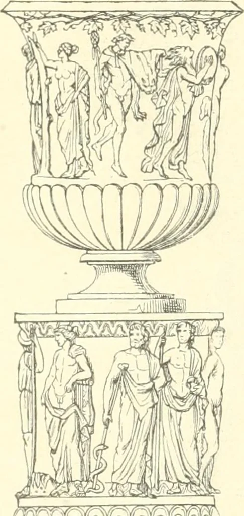 An illustration from Der Stil in den technischen und tektonischen Künsten; oder, Praktische Aesthetik. Ein Handbuch für Techniker, Künstler und Kunstfreunde, 1884, leaf 103