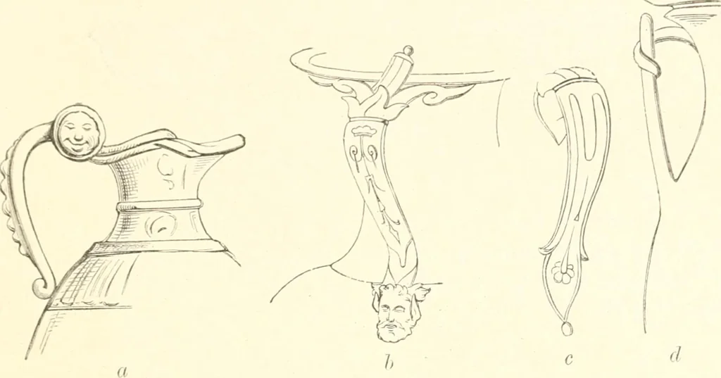 An illustration from Der Stil in den technischen und tektonischen Künsten; oder, Praktische Aesthetik. Ein Handbuch für Techniker, Künstler und Kunstfreunde, 1884, leaf 112