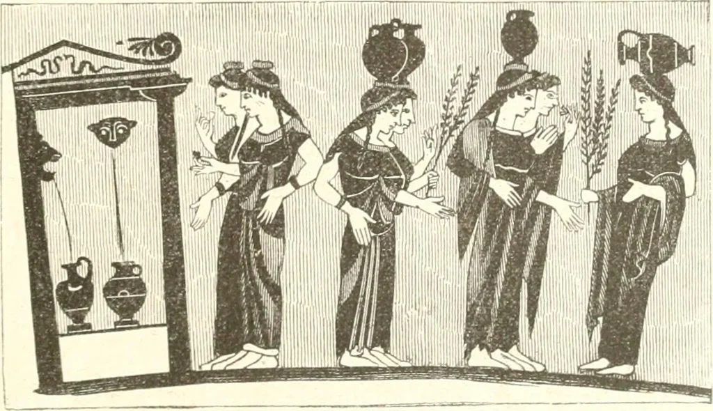 An illustration from Der Stil in den technischen und tektonischen Künsten; oder, Praktische Aesthetik. Ein Handbuch für Techniker, Künstler und Kunstfreunde, 1884, leaf 14