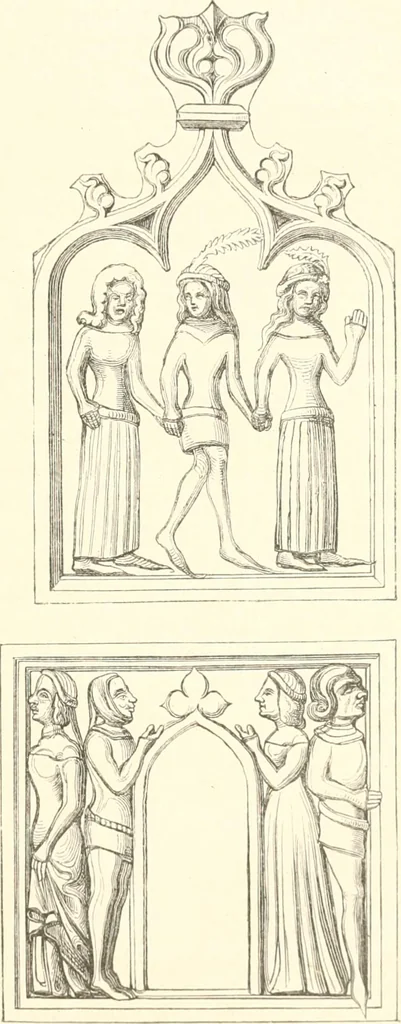 An illustration from Der Stil in den technischen und tektonischen Künsten; oder, Praktische Aesthetik. Ein Handbuch für Techniker, Künstler und Kunstfreunde, 1884, leaf 156