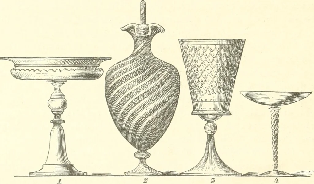 An illustration from Der Stil in den technischen und tektonischen Künsten; oder, Praktische Aesthetik. Ein Handbuch für Techniker, Künstler und Kunstfreunde, 1884, leaf 201