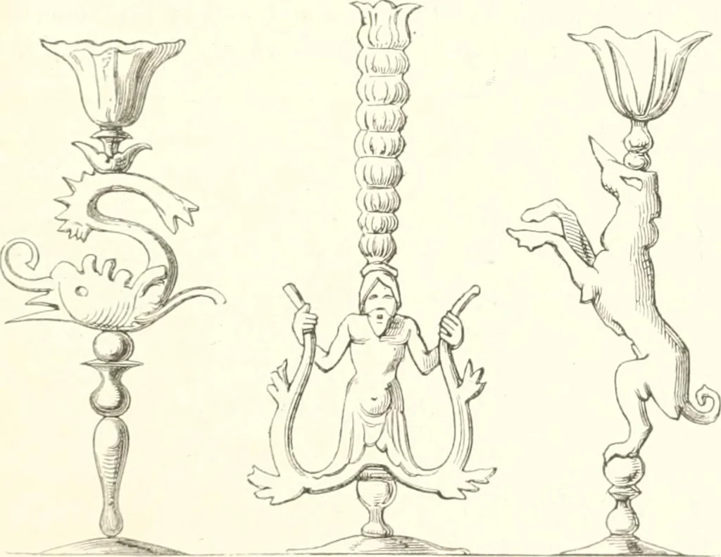 An illustration from Der Stil in den technischen und tektonischen Künsten; oder, Praktische Aesthetik. Ein Handbuch für Techniker, Künstler und Kunstfreunde, 1884, leaf 206