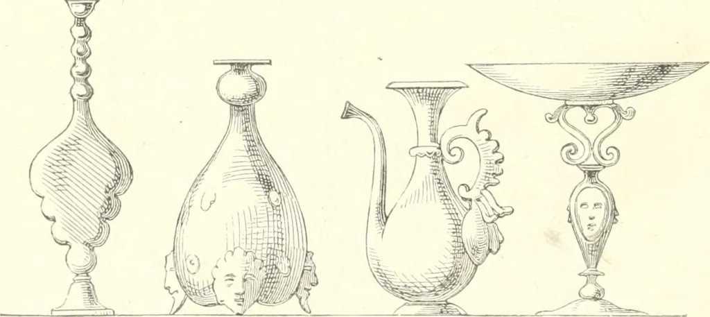 An illustration from Der Stil in den technischen und tektonischen Künsten; oder, Praktische Aesthetik. Ein Handbuch für Techniker, Künstler und Kunstfreunde, 1884, leaf 207