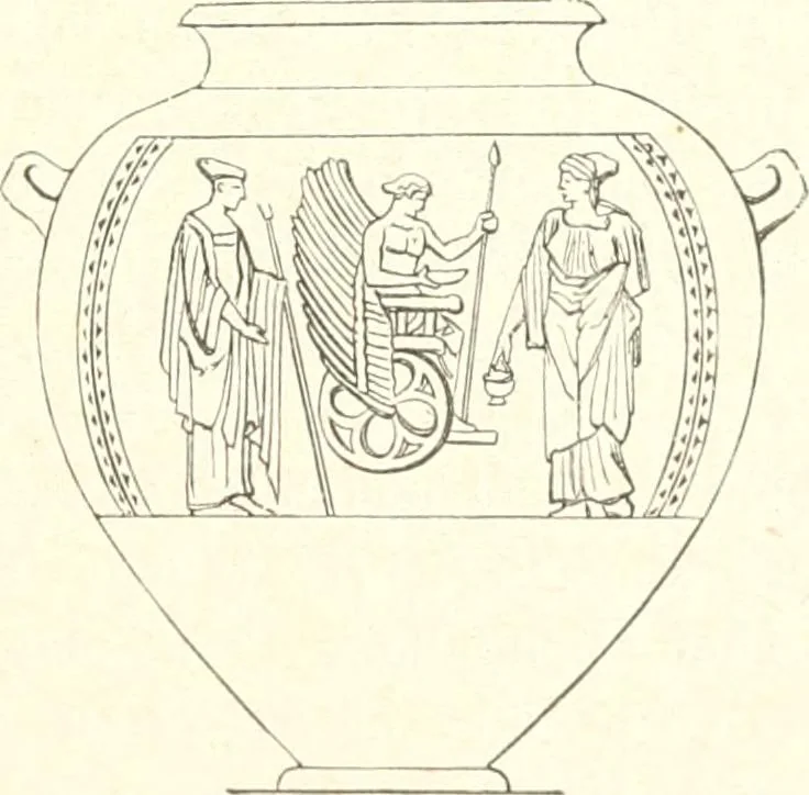 An illustration from Der Stil in den technischen und tektonischen Künsten; oder, Praktische Aesthetik. Ein Handbuch für Techniker, Künstler und Kunstfreunde, 1884, leaf 22