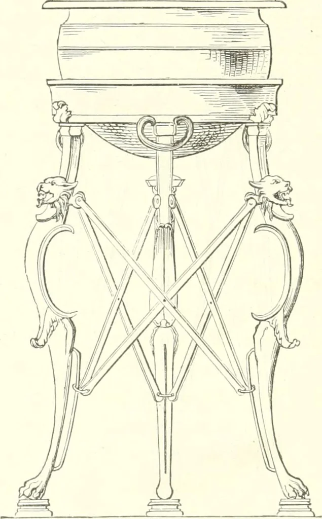 An illustration from Der Stil in den technischen und tektonischen Künsten; oder, Praktische Aesthetik. Ein Handbuch für Techniker, Künstler und Kunstfreunde, 1884, leaf 233