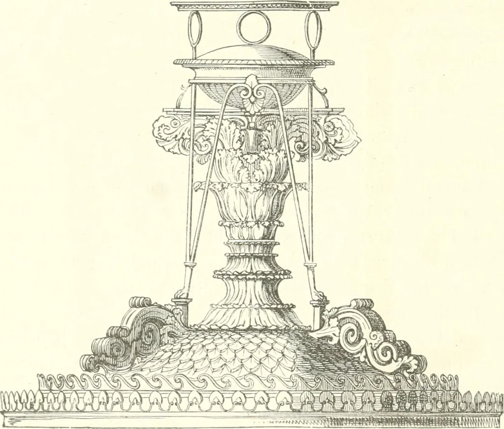 An illustration from Der Stil in den technischen und tektonischen Künsten; oder, Praktische Aesthetik. Ein Handbuch für Techniker, Künstler und Kunstfreunde, 1884, leaf 239