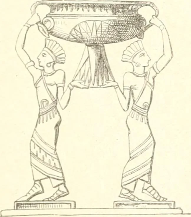 An illustration from Der Stil in den technischen und tektonischen Künsten; oder, Praktische Aesthetik. Ein Handbuch für Techniker, Künstler und Kunstfreunde, 1884, leaf 24